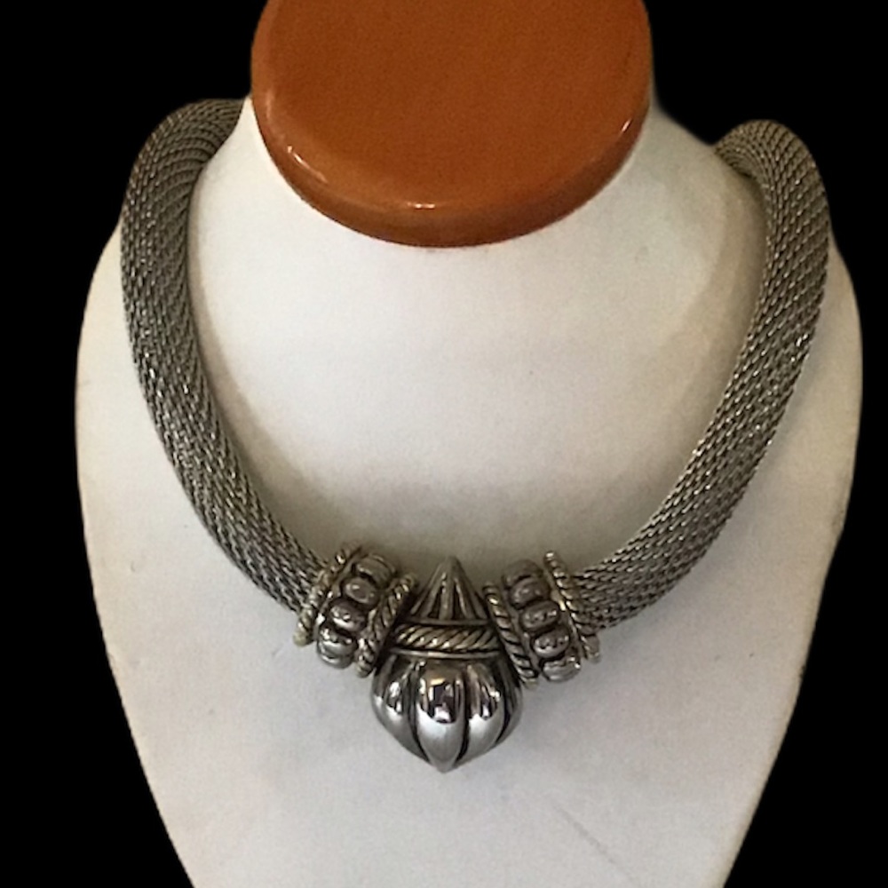Magnetic Clasp Choker style of Yurman Effy Silver